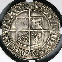 1560 NGC XF 40 Elizabeth I Shilling Great Britain England Martlet Tudor Silver Coin (25062302C)