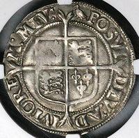 1560 NGC XF 40 Elizabeth I Shilling Great Britain England Martlet Tudor Silver Coin (25062302C)