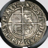 1560 NGC XF 40 Elizabeth I Shilling Great Britain England Martlet Tudor Silver Coin (25062302C)