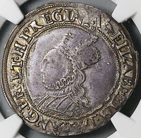 1560 NGC XF 40 Elizabeth I Shilling Great Britain Silver Martlet Tudor Coin (24062803C)