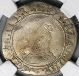 1592 NGC VF Elizabeth I Shilling Great Britain England Hammered Tudor Silver Coin (25061203C)