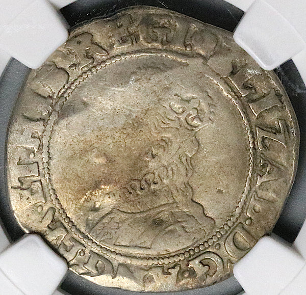 1592 NGC VF Elizabeth I Shilling Great Britain England Hammered Tudor Silver Coin (25061203C)