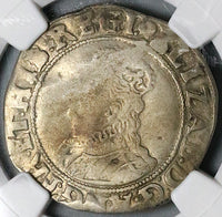 1592 NGC VF Elizabeth I Shilling Great Britain England Hammered Tudor Silver Coin (25061203C)