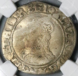 1592 NGC VF Elizabeth I Shilling Great Britain England Hammered Tudor Silver Coin (25061203C)