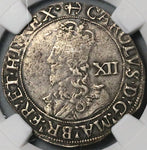 1638 NGC VF 35 Charles I Shilling Great Britain England Hammered S-2797 Coin (24022101C)