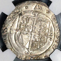 1639 NGC AU 58 Charles I Shilling Great Britain England Hammered Coin (24041001C)