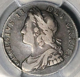 1736/5 PCGS VF 25 George II Shilling Great Britain Rare Overdate Plumes Roses Silver Coin POP 1/0 (26020302C)