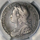1736/5 PCGS VF 25 George II Shilling Great Britain Rare Overdate Plumes Roses Silver Coin POP 1/0 (26020302C)