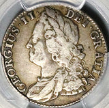 1743/1 PCGS VF 25 George II Shilling Great Britain Rare Overdate Silver Coin (25080802C)