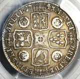 1743/1 PCGS VF 25 George II Shilling Great Britain Rare Overdate Silver Coin (25080802C)