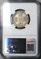 1745 NGC AU George II Shilling Great Britain Spain Lima Treasure Silver Coin (23112602D)