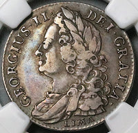 1745 NGC VF 25 George II Shilling Great Britain Spain Lima Treasure Silver Coin (24111601C)