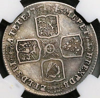 1745 NGC VF 25 George II Shilling Great Britain Spain Lima Treasure Silver Coin (24111601C)