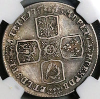 1745 NGC VF 25 George II Shilling Great Britain Spain Lima Treasure Silver Coin (24111601C)