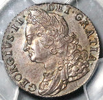 1747 PCGS AU 55 George II Shilling Great Britain Roses Colonial Silver Coin (25101202C)