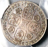 1747 PCGS AU 55 George II Shilling Great Britain Roses Colonial Silver Coin (25101202C)