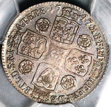 1747 PCGS AU 55 George II Shilling Great Britain Roses Colonial Silver Coin (25101202C)