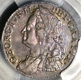 1758 PCGS AU 58 George II Shilling Great Britain England Colonial Silver Coin (24111101D)