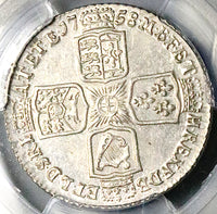 1758 PCGS MS 62 George II Shilling Great Britain England Colonial Silver Coin (25101201C)