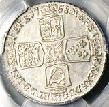 1758 PCGS MS 62 George II Shilling Great Britain England Colonial Silver Coin (25101201C)