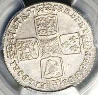 1758 PCGS MS 62 George II Shilling Great Britain England Colonial Silver Coin (25101201C)