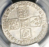 1758 PCGS MS 62 George II Shilling Great Britain England Colonial Silver Coin (25101201C)