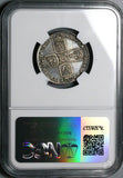 1758 NGC XF 40 George II Shilling Great Britain Sterling Silver Coin (24101103C)