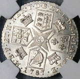 1787 NGC MS 63 George III Shilling Hearts Great Britain Silver Coin (23083101C)