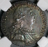 1787 NGC MS 64+ George III Shilling Great Britain Gem Sterling Silver Coin POP 1/4 (26022201D