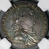 1787 NGC MS 64+ George III Shilling Great Britain Gem Sterling Silver Coin POP 1/4 (26022201D