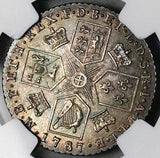 1787 NGC MS 64+ George III Shilling Great Britain Gem Sterling Silver Coin POP 1/4 (26022201D