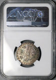 1787 NGC MS 64+ George III Shilling Great Britain Gem Sterling Silver Coin POP 1/4 (26022201D