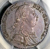 1787 PCGS AU 58 George III Shilling Hearts Great Britain Silver Coin (26061601C)