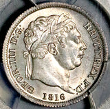 1816 PCGS MS 64 George III Shilling Great Britain Silver Coin (26042202D)