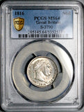 1816 PCGS MS 64 George III Shilling Great Britain Silver Coin (26042202D)