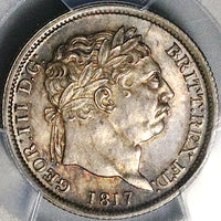 1817 PCGS MS 64 George III Shilling Great Britain Sterling Silver Coin (25040607D)