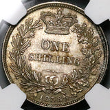 1838 NGC MS 61 Victoria Great Britain Shilling Mint State Coin (23053002C)