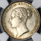 1838 NGC MS 65 Victoria Great Britain Shilling Mint State Gem Coin (24022902C)