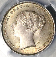 1839 PCGS MS 64 Victoria Shilling Great Britain GEM Silver Coin (17011707D)
