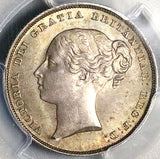1839 PCGS MS 64 Victoria Shilling Great Britain GEM Silver Coin (17011707D)