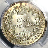 1839 PCGS MS 64 Victoria Shilling Great Britain GEM Silver Coin (17011707D)