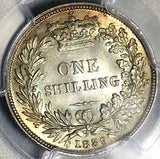 1839 PCGS MS 64 Victoria Shilling Great Britain GEM Silver Coin (17011707D)