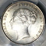 1852 PCGS MS 64 Victoria Shilling Great Britain Sterling Silver Coin (16081702D)