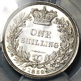 1852 PCGS MS 64 Victoria Shilling Great Britain Sterling Silver Coin (16081702D)