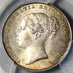 1858 PCGS MS 64 Victoria Great Britain Shilling Young Head Mint State Coin (25030201C)