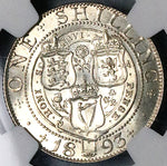 1893 NGC MS 63 Victoria Shilling Great Britain Silver Coin (23100701C)