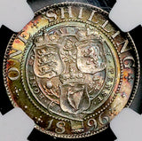 1896 NGC MS 64 Victoria Shilling Great Britain Sterling Silver Coin (26071802C)