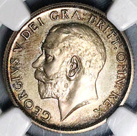 1911 NGC PF 64 George V Shilling Great Britain Proof Silver Coin (23080501C)
