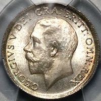 1916 PCGS MS 65 George V Shilling Great Britain Gem Silver WWI Coin (23091401D)