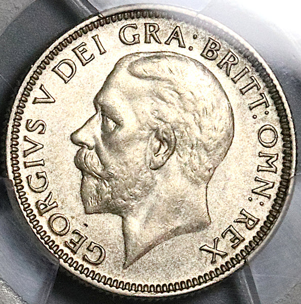 1929 PCGS  MS 64 Shilling George V Great Britain Lion Silver Coin (23111502C)